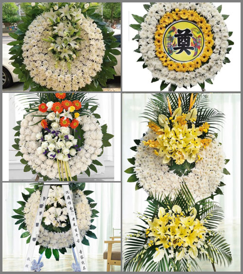 福建福州闽侯县甘蔗街道双池村花圈速递